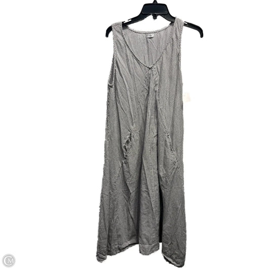 Dress Casual Midi By  TULIP In Grey & White, Size: M