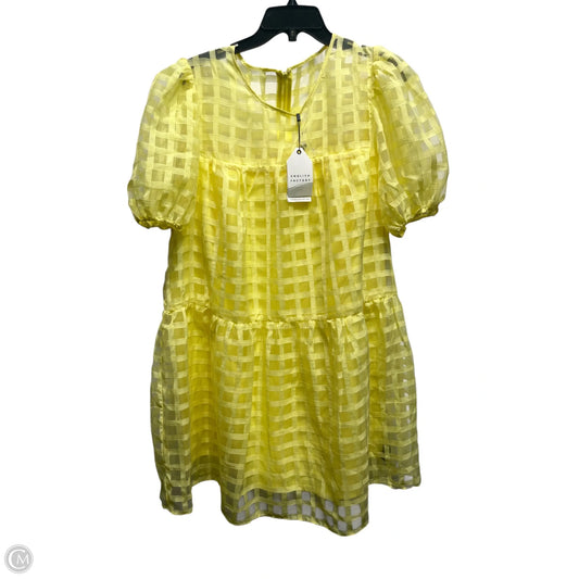 Dress Casual Short By English Factory In Yellow, Size: Xl