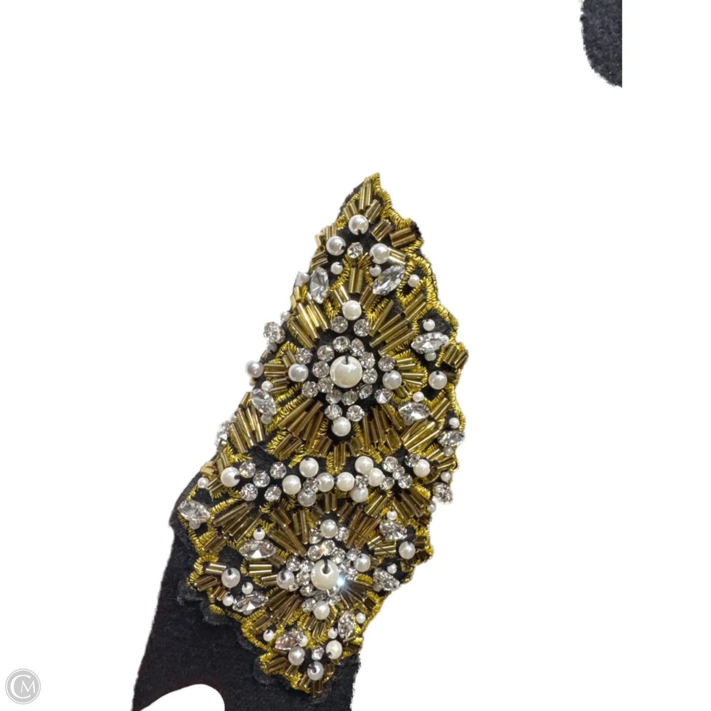 Top Long Sleeve By KISS & FLY In Black & Gold, Size: S