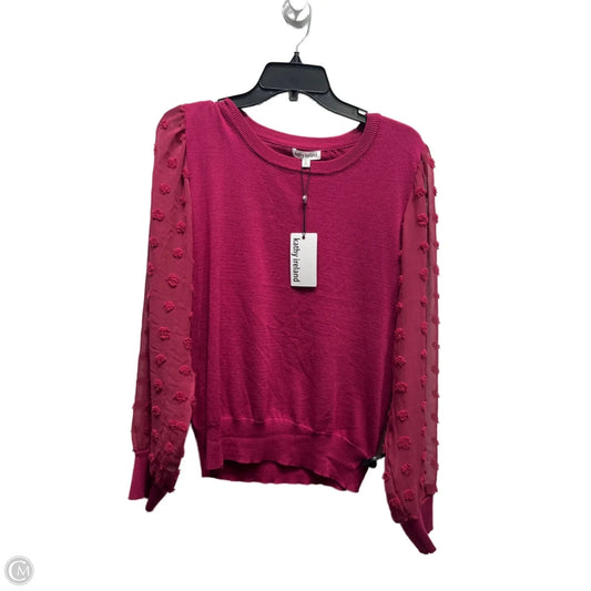 Top Long Sleeve By Kathy Ireland In Red, Size: Xl