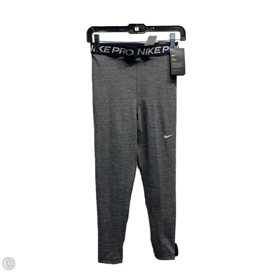 Athletic Leggings By Nike Apparel In Grey, Size: S