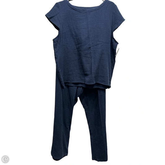 Pants Set 2pc By Style And Company In Navy, Size: Xl
