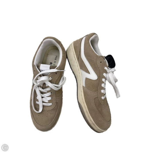 Shoes Sneakers By Rag And Bone In Tan & White, Size: 6.5