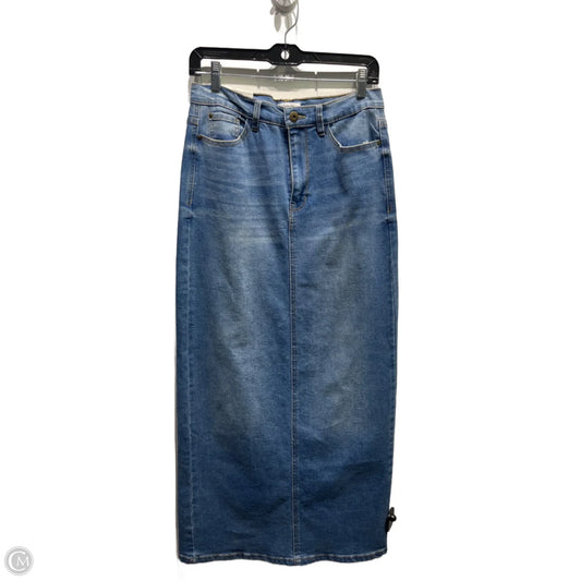 Skirt Maxi By Kensie In Blue Denim, Size: 4