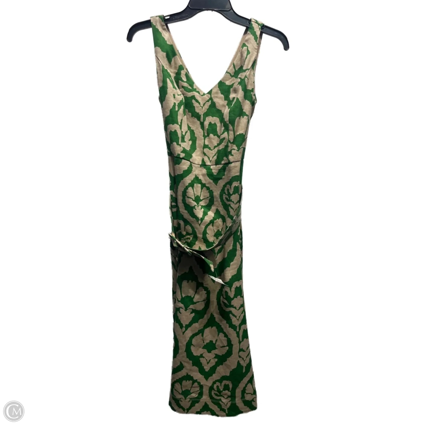 Dress Work By White House Black Market In Green & Tan, Size: 2