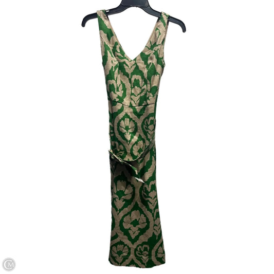Dress Work By White House Black Market In Green & Tan, Size: 2