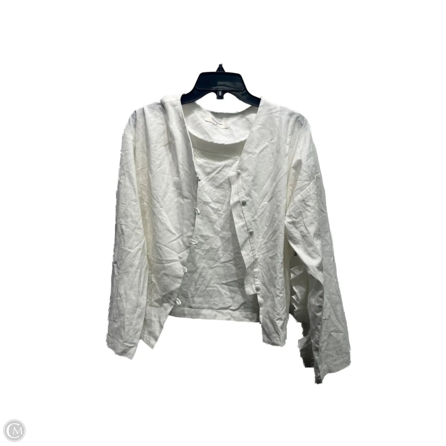 Cardigan By Commense In White, Size: M