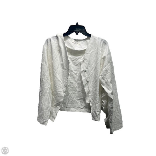 Cardigan By Commense In White, Size: M