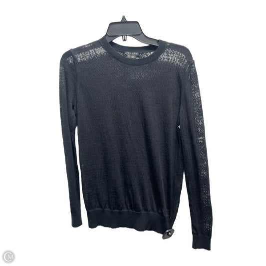 Top Long Sleeve By Theory In Black, Size: S