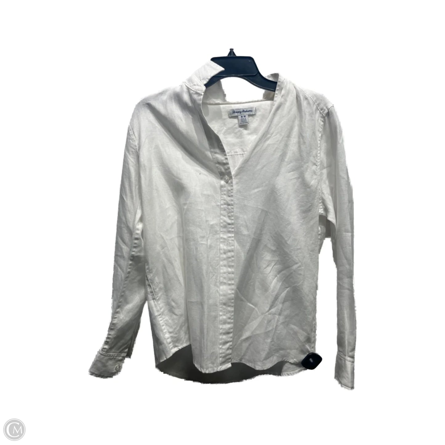Top Long Sleeve By Tommy Bahama In White, Size: M