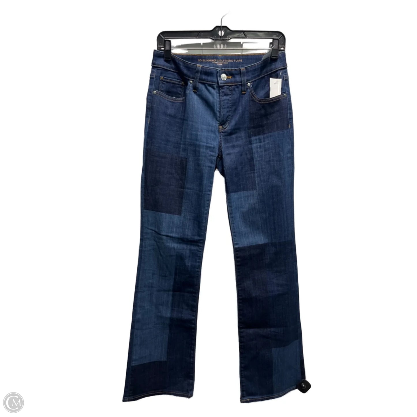 Jeans Flared By Chicos In Blue Denim, Size: Xs
