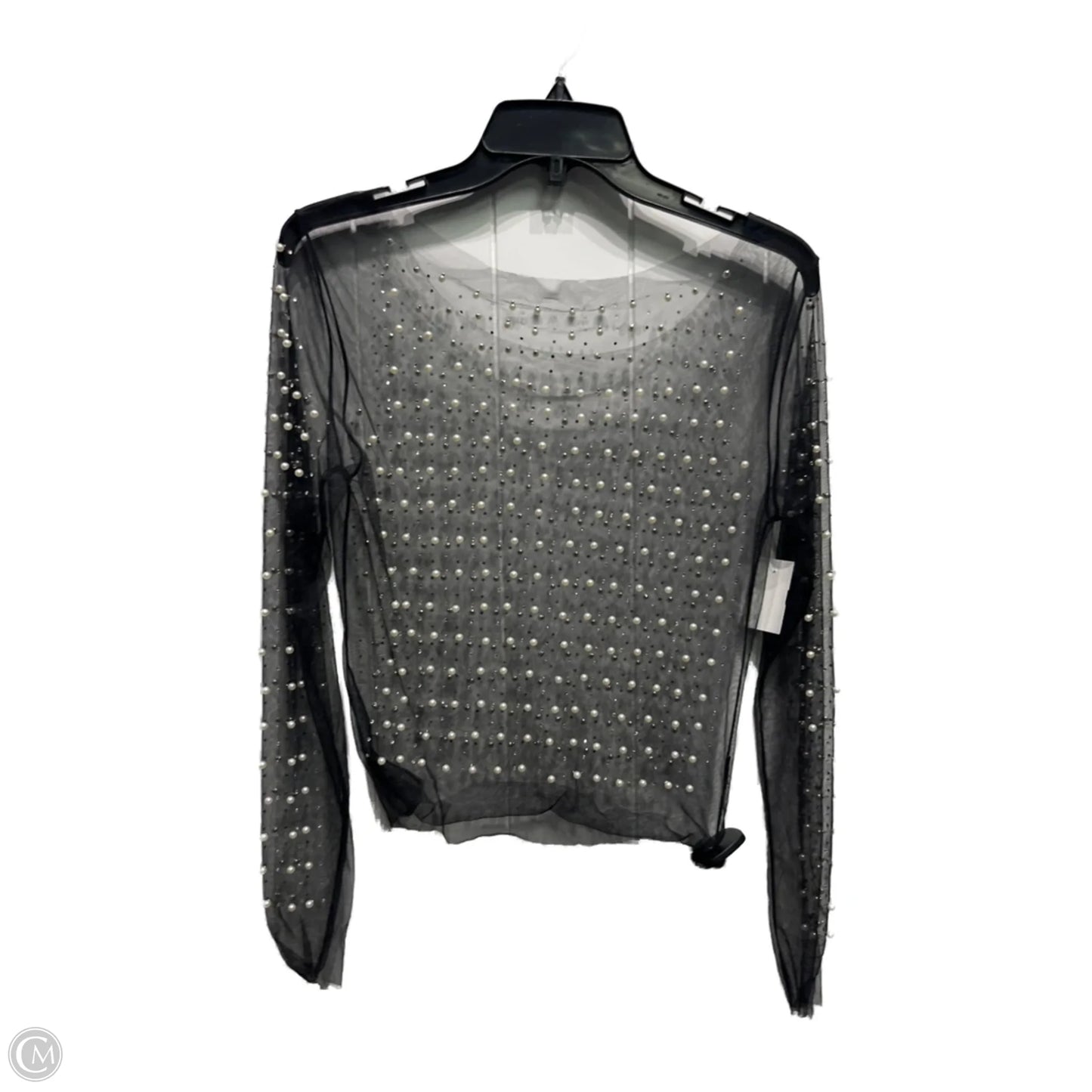 Top Long Sleeve By Clothes Mentor In Black & White, Size: S