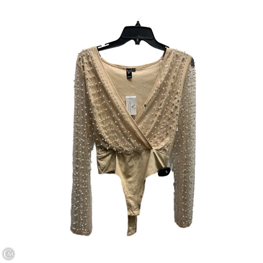 Top Long Sleeve By Windsor In Cream, Size: S