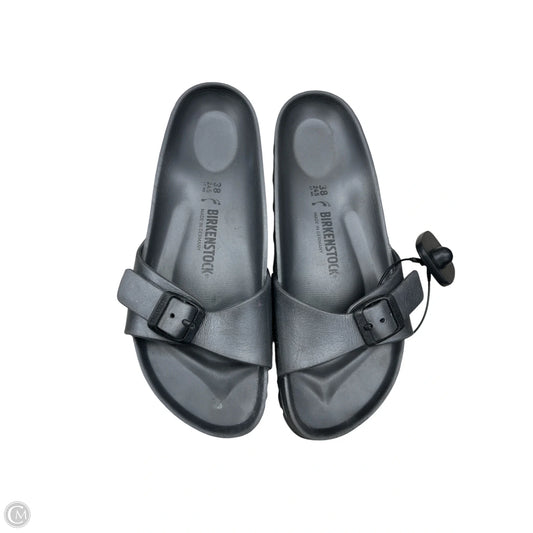 Sandals Flats By Birkenstock In Grey, Size: 7