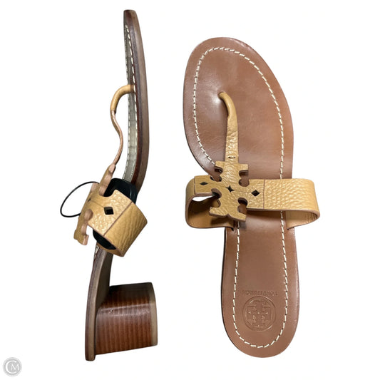 Sandals Designer By Tory Burch In Tan, Size: 10