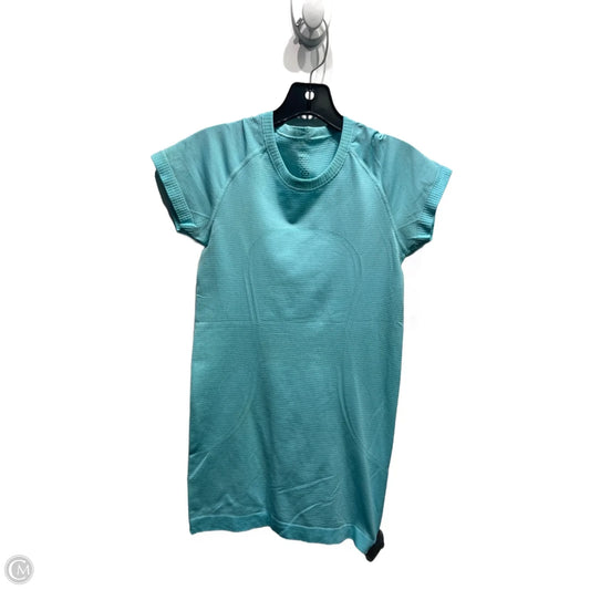 Athletic Top Short Sleeve By Lululemon In Blue, Size: S