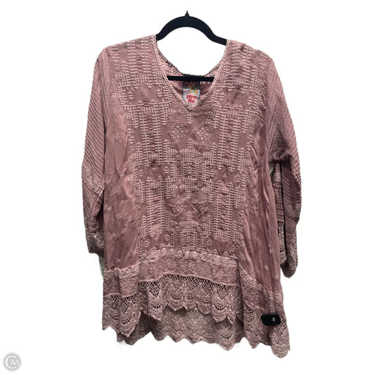 Top Long Sleeve By Johnny Was In Pink, Size: S