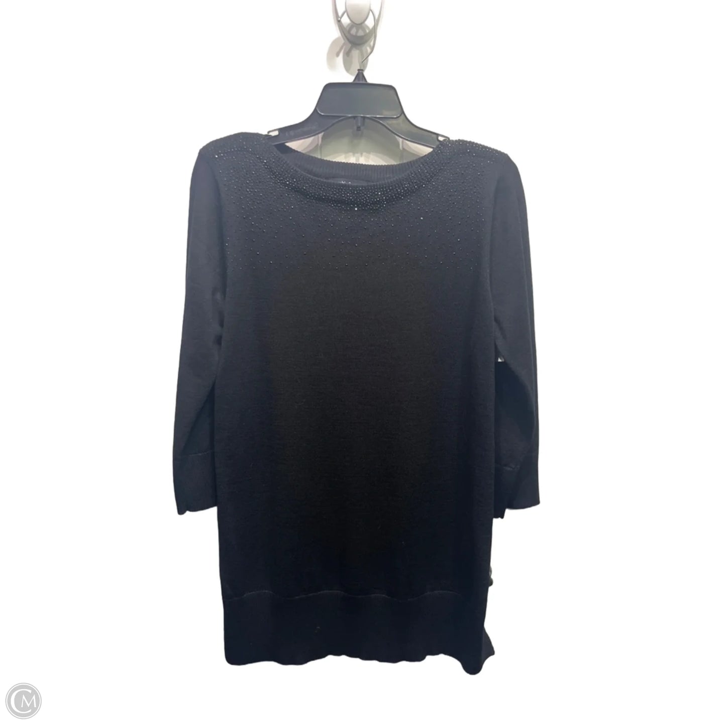 Sweater By Cable And Gauge In Black, Size: L