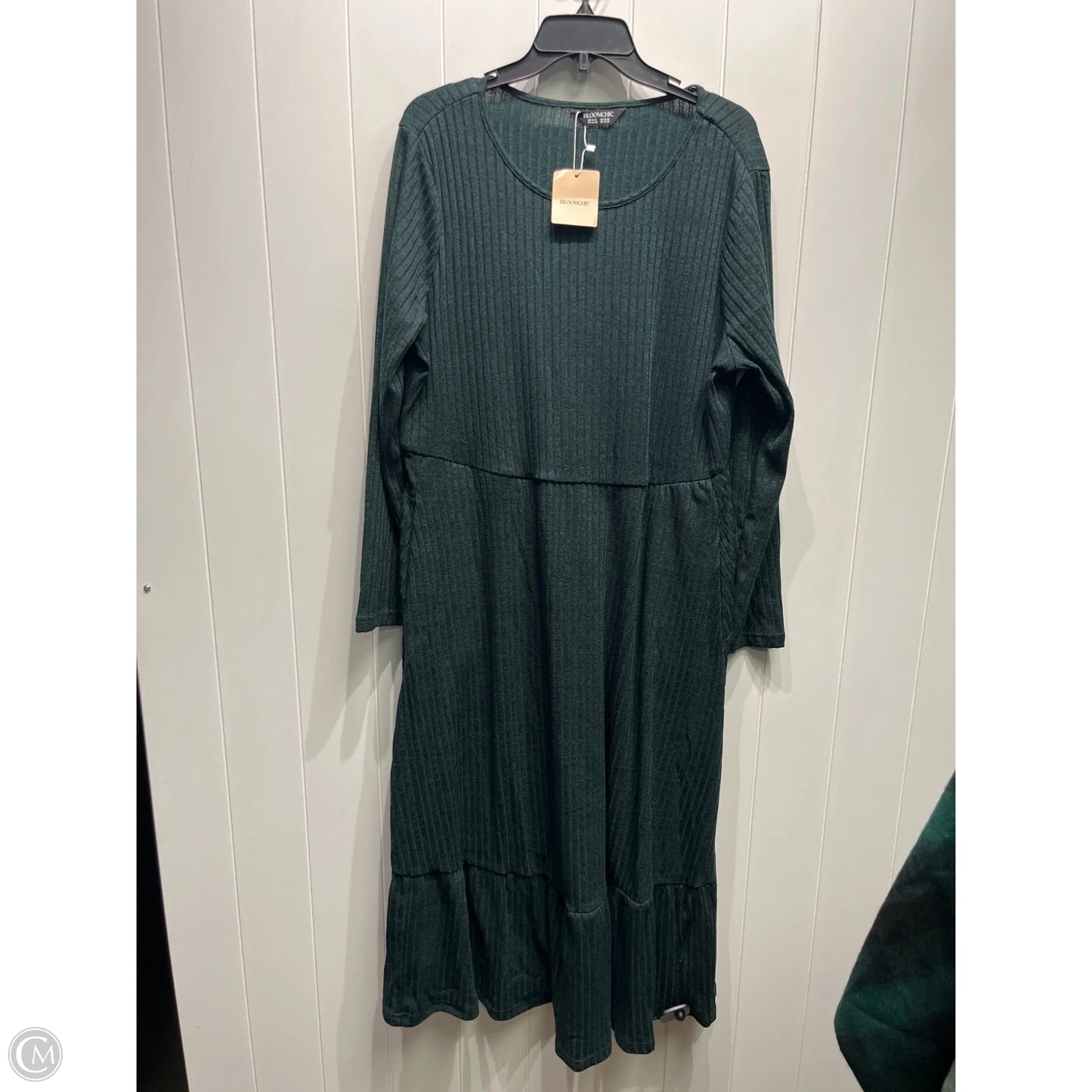 Dress Casual Midi By Bloomchic In Green, Size: 14