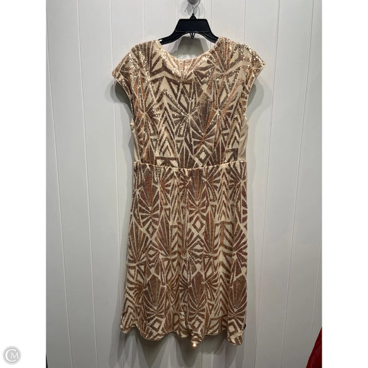 Dress Casual Midi By Bloomchic In Gold, Size: 12