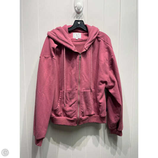 Sweatshirt Hoodie By LASH NEXT DOOR In Pink, Size: Xl