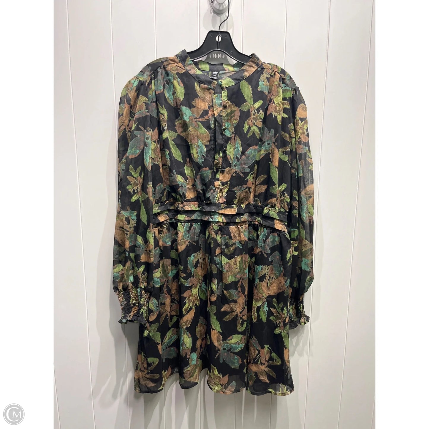 Dress Casual Short By AVELORIA In Green, Size: 2x