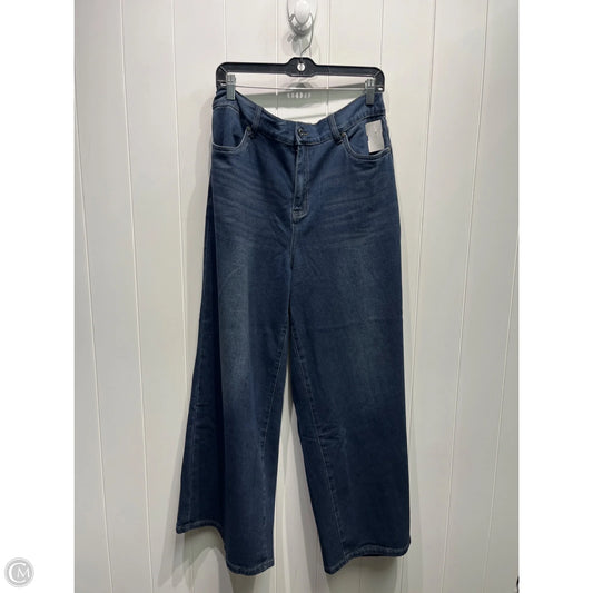 Jeans Wide Leg By Bloomchic In Blue Denim, Size: 14