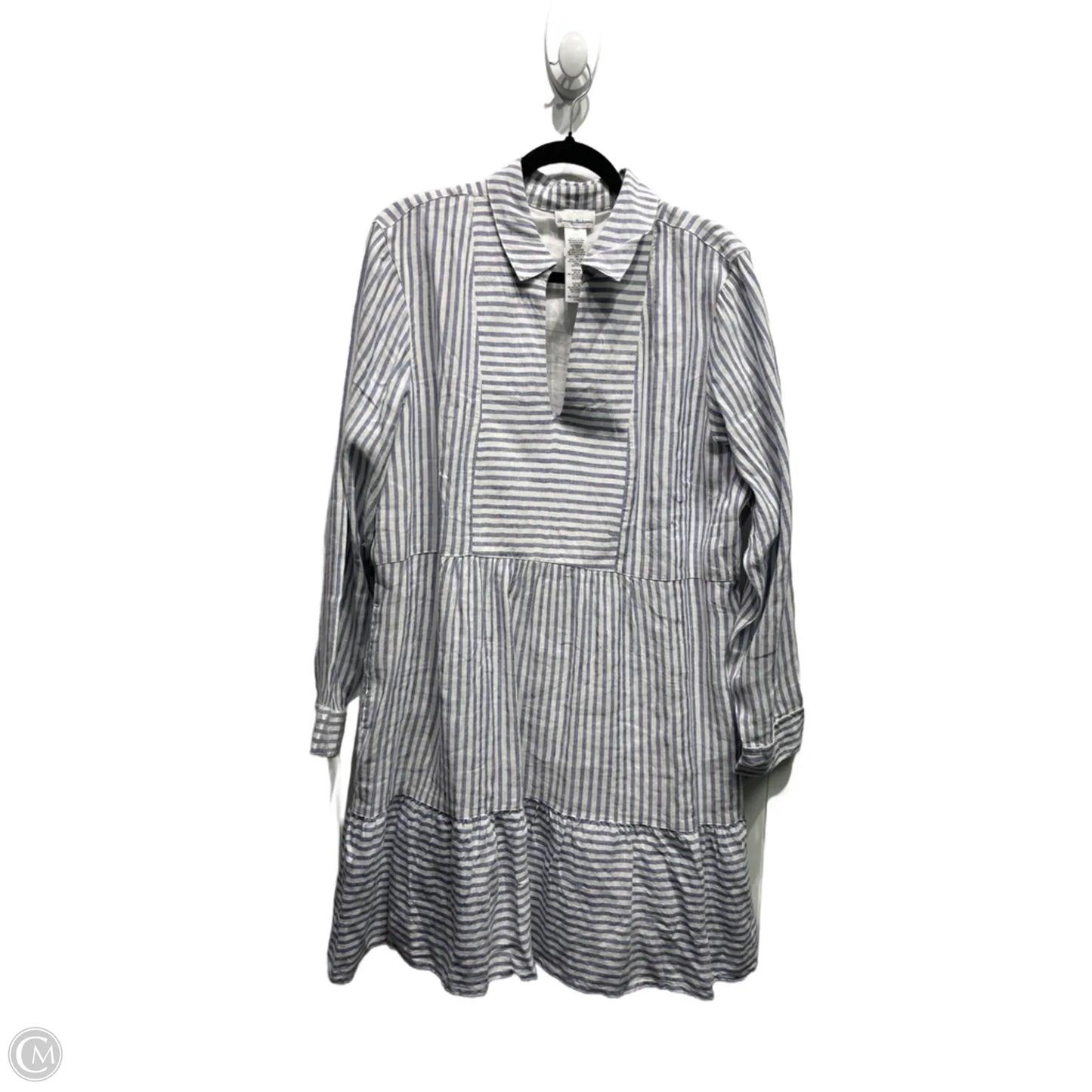 Dress Casual Midi By Tommy Bahama In Blue & White, Size: Xl