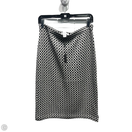 Skirt Luxury Designer By St John Collection In Black & White, Size: M