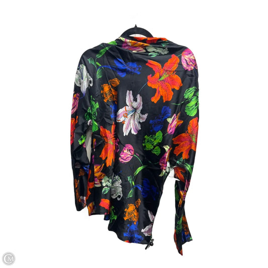 Top Long Sleeve By msgm In Black & Blue, Size: M