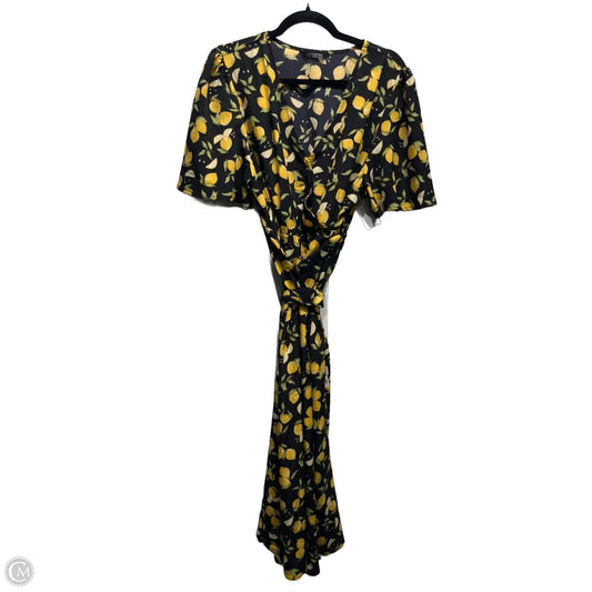 Dress Casual Maxi By Bloomchic In Black & Yellow, Size: Xl