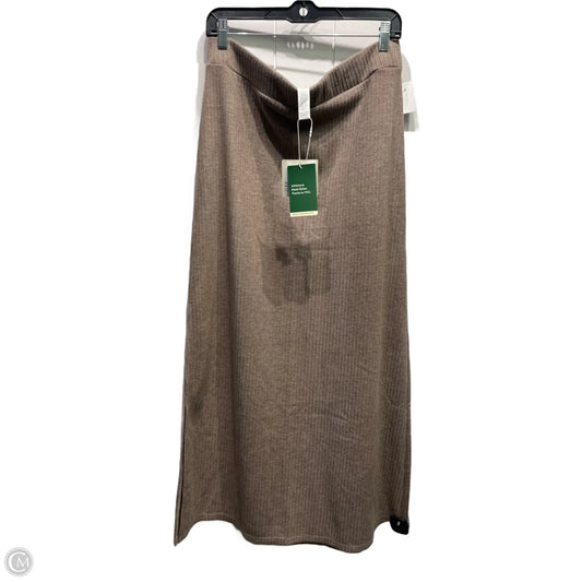 Skirt Maxi By Halara In Tan, Size: Xl