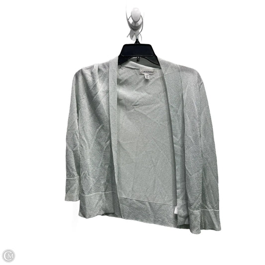 Cardigan By Calvin Klein In Silver, Size: Xs