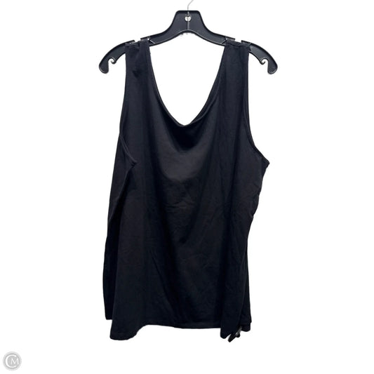 Top Sleeveless Basic By Talbots In Black, Size: 3x