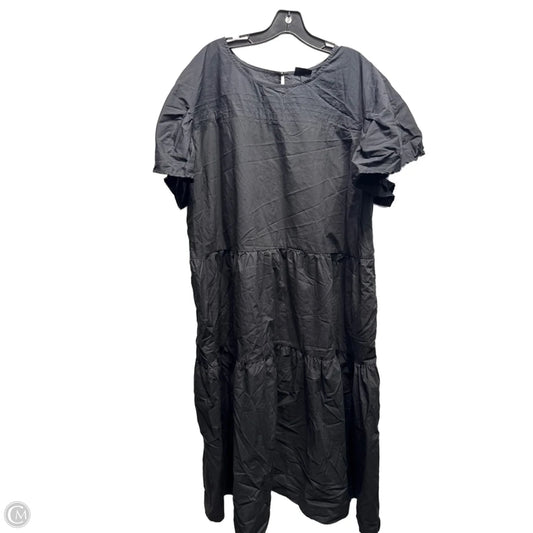 Dress Casual Midi By Who What Wear In Black, Size: 4x