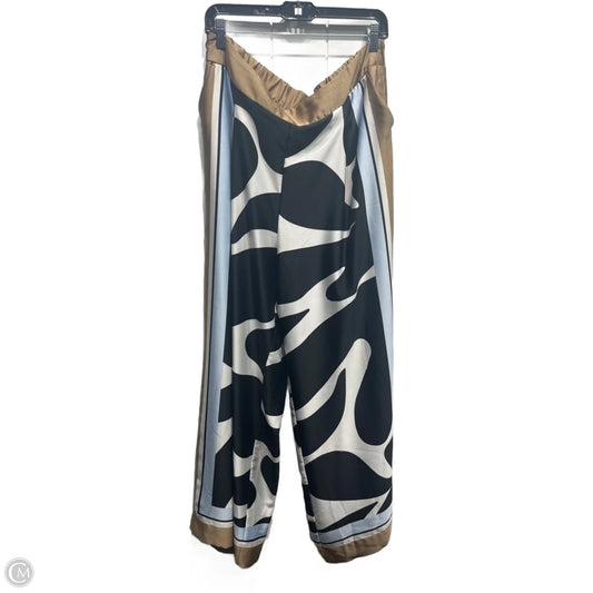 Pants Wide Leg By Nine West In Blue & Tan, Size: Xl
