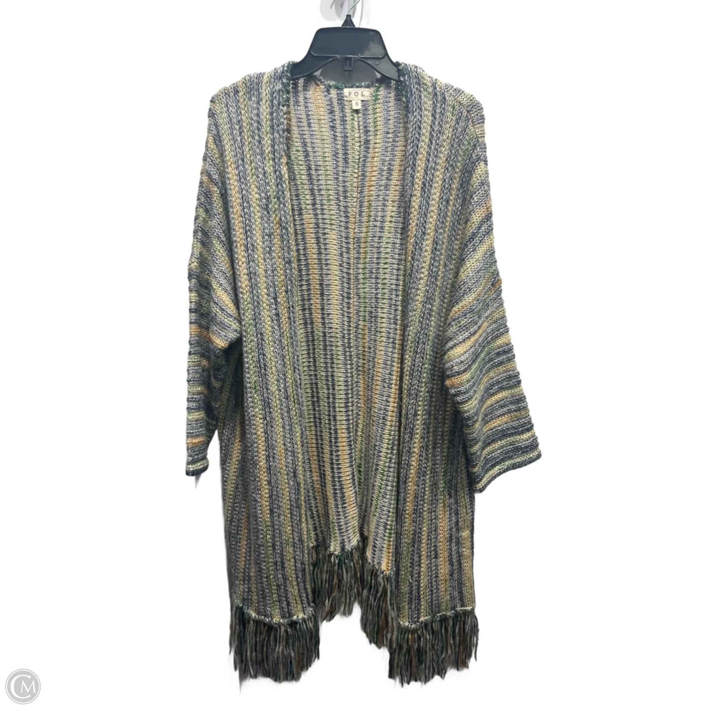 Sweater Cardigan By Pol In Blue & Green, Size: S