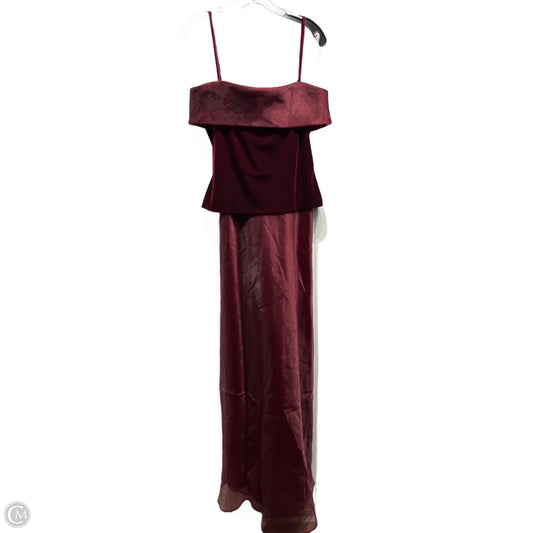 Dress Party Long By Clothes Mentor In Red, Size: 10