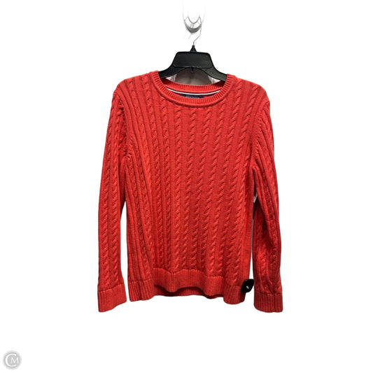 Sweater By Tommy Hilfiger In Coral, Size: L