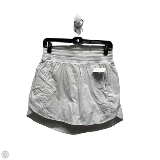 Athletic Shorts By Lululemon In White, Size: 8