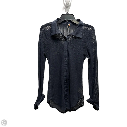 Top Long Sleeve By Free People In Black, Size: M