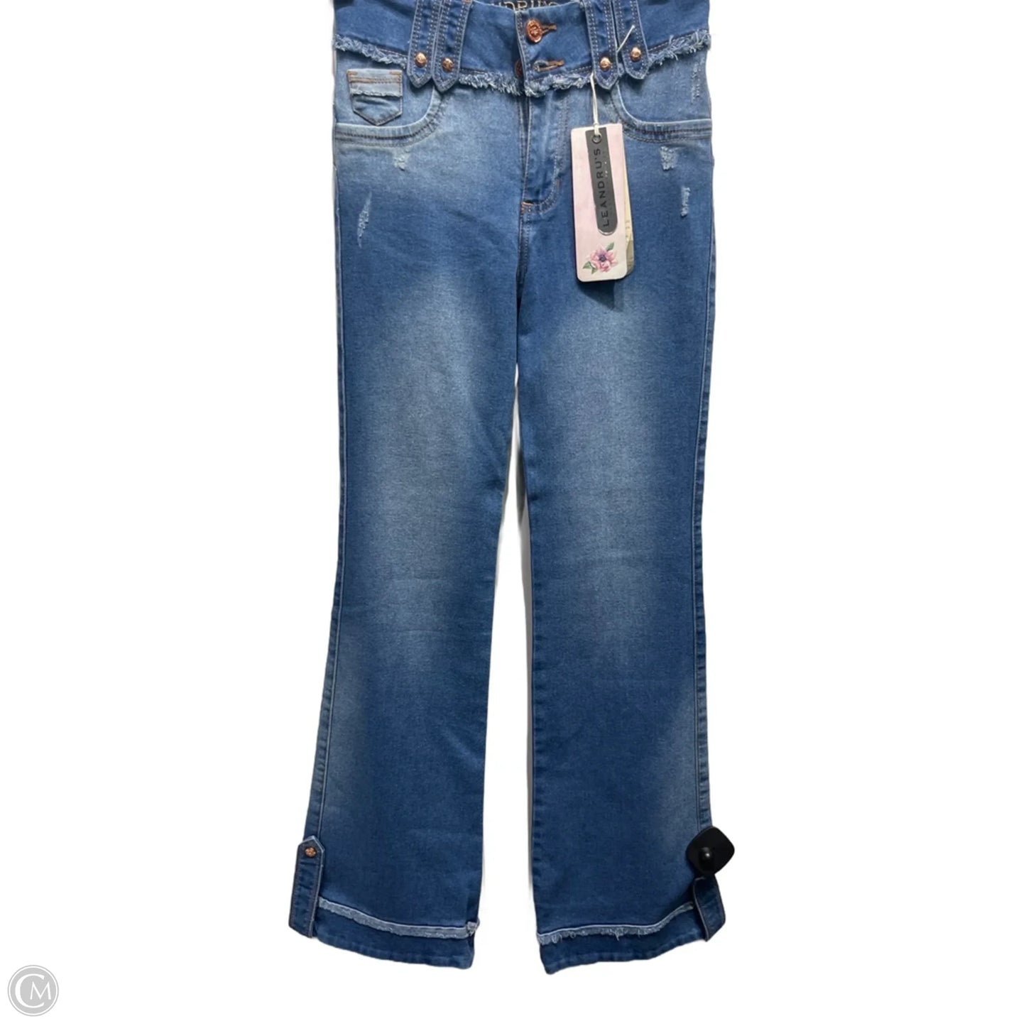 Jeans Flared By leandrus In Blue Denim, Size: 6