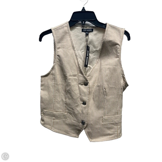 Vest Other By Steve Madden In Tan & White, Size: M