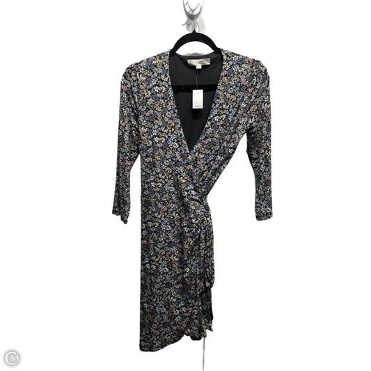 Dress Work By Loft In Black & Blue, Size: Xs