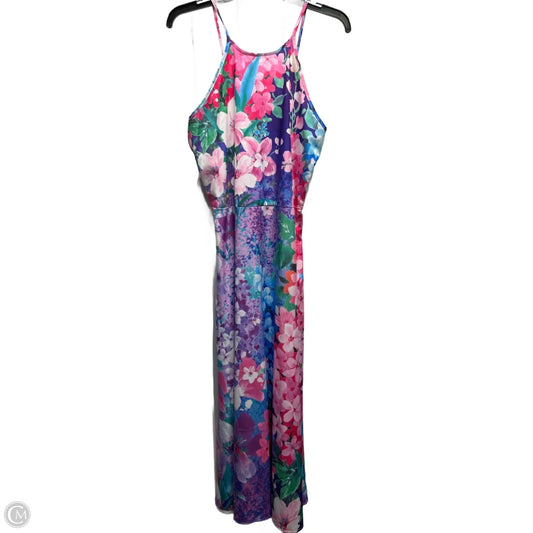 Dress Casual Maxi By Amazon Essentials In Pink & Purple, Size: Xl