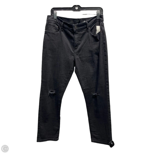 Jeans Boyfriend By Banana Republic In Black, Size: 10