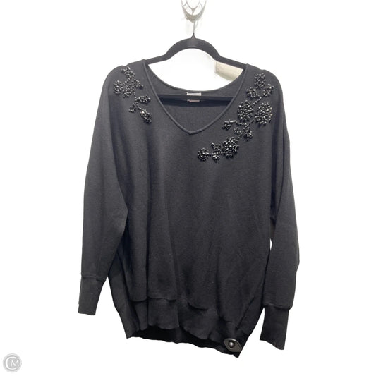 Sweater By Chicos In Black, Size: L