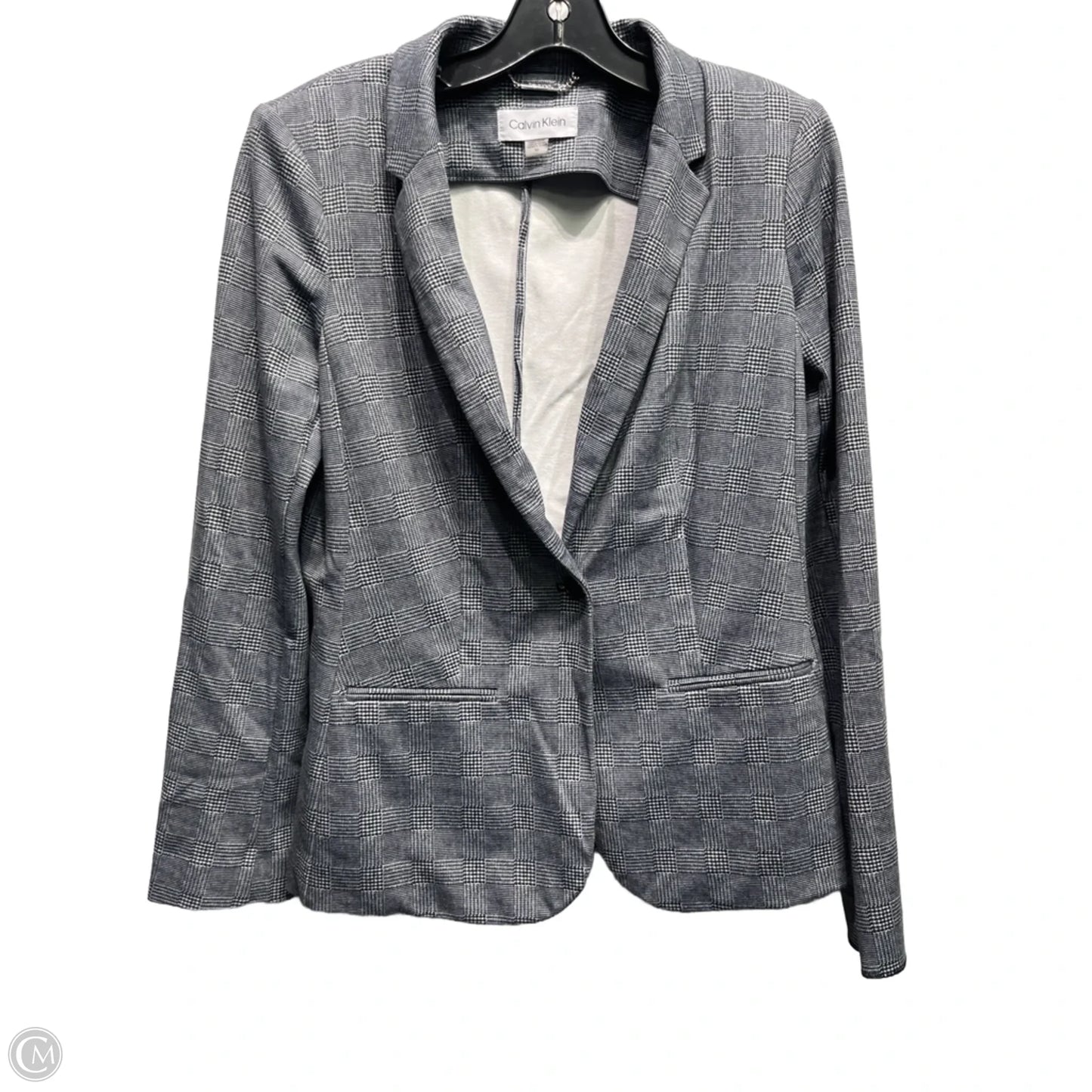 Blazer By Calvin Klein In Black & White, Size: 10