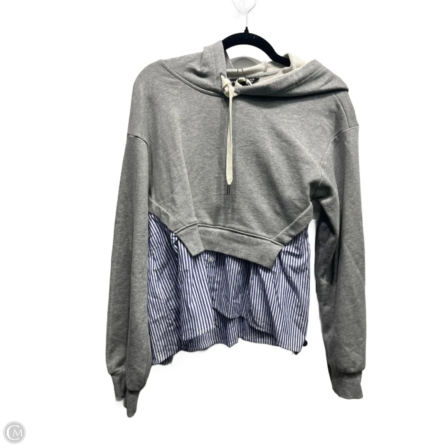 Top Long Sleeve By Veronica Beard In Blue & Grey, Size: M