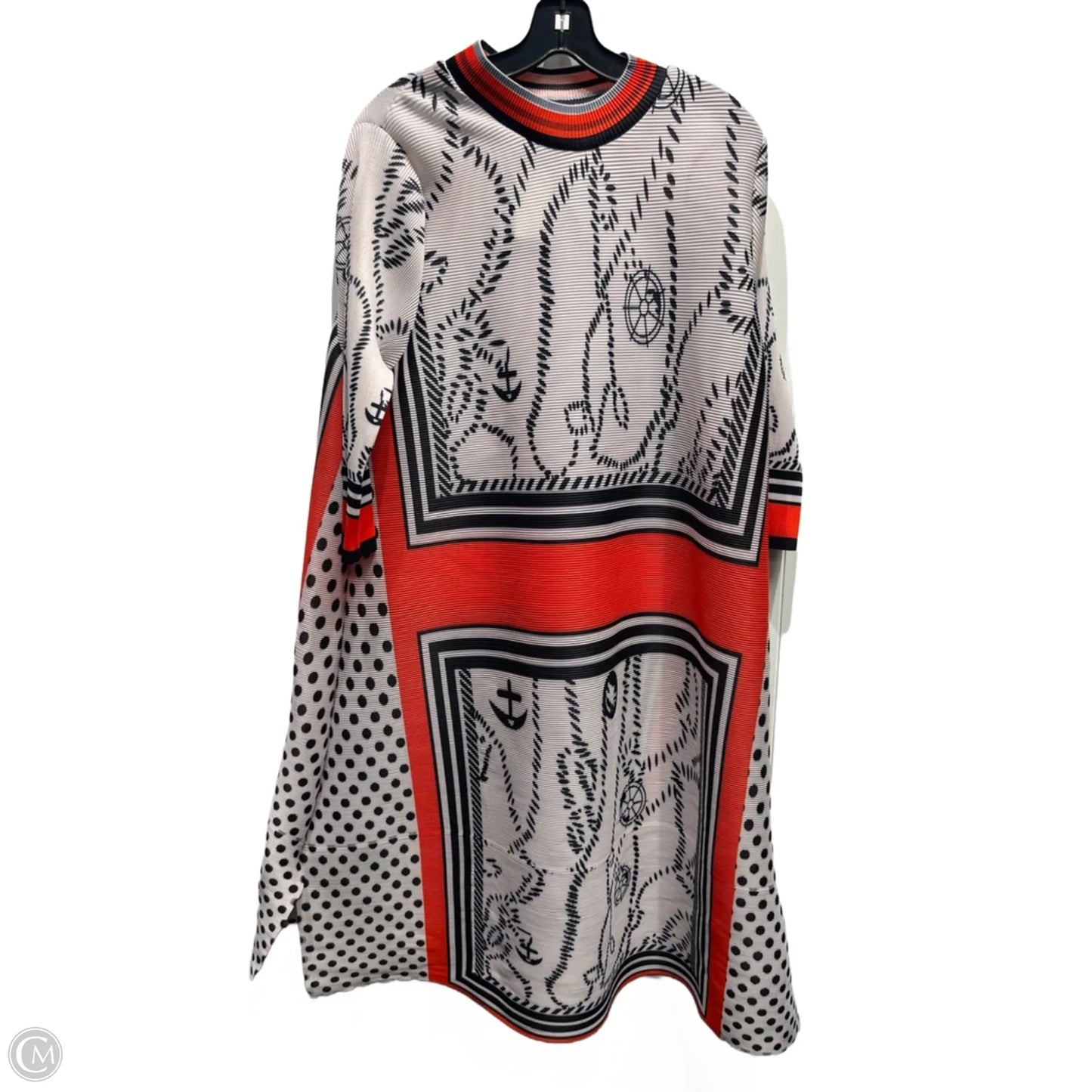 Dress Casual Short By N BY NANCY In Black & Orange, Size: Xl